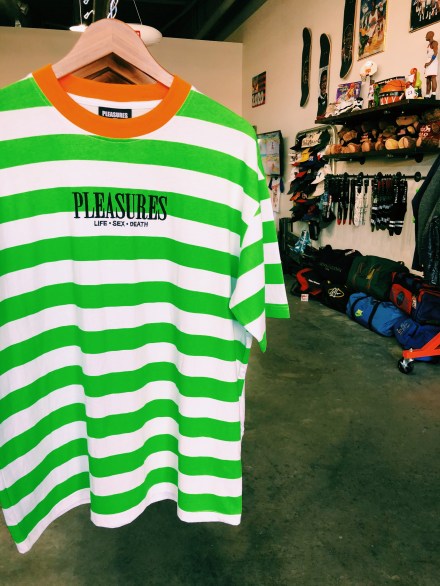 Pleasures tee offered at Quality Indy