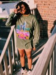 Midwest in Bloom – Olive Long Sleeve