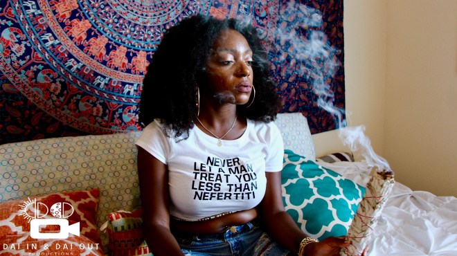 Chare'A Smith burning sage